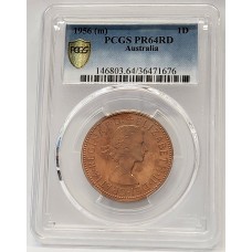 AUSTRALIA 1956 . ONE 1 PENNY . PROOF